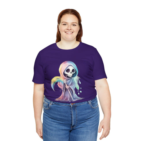 Cute Colorful Reaper - Short Sleeve Tee